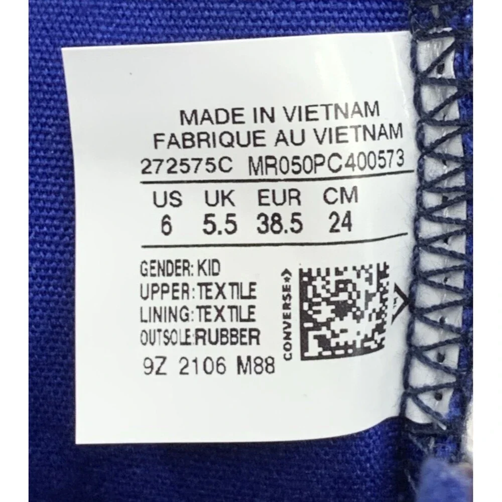 Converse Kids UNT1TL3D Hi Sneakers NOT A CHUCK 272575C University Blue Size 6